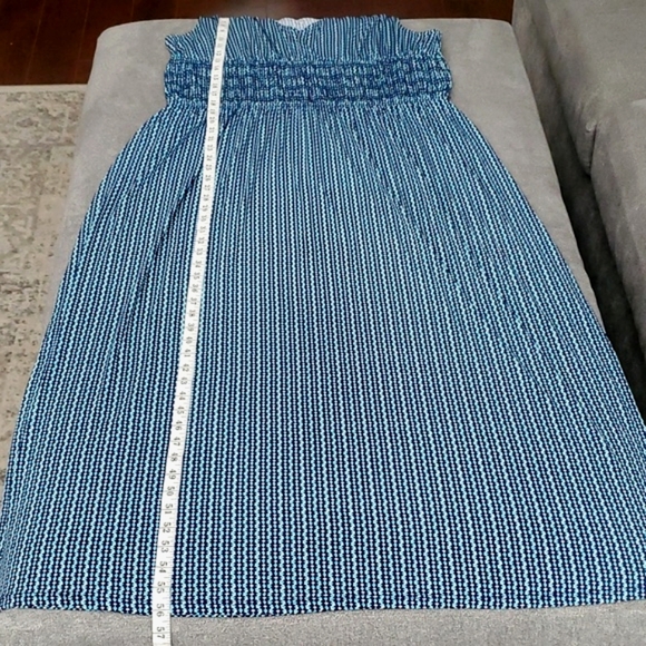 Daisy Fuentes Blue Floral Sleeveless Maxi Dress SIZE: 1X - Picture 8 of 11